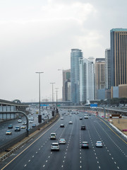 7-lane highway Sheikh Zayed in Dubai,