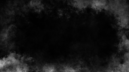 Fototapeta premium Smoke at the edges frame. Effect for film , text or space