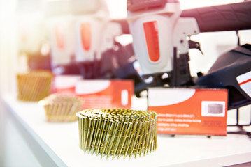 Nails and nail guns in store
