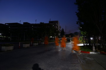 old town street at night