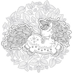 Unicorn magical animal.