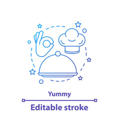 Serving food concept icon