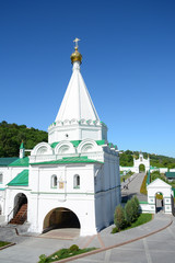 NIZHNY NOVGOROD, RUSSIA - MAY 25, 2018: Pechersky Ascension Monastery