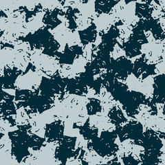 Winter camouflage of various shades of blue color