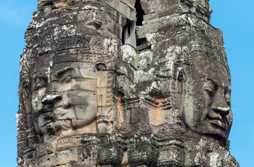Faces of Lokesvara at Bayon Temple, Angkor Thom, Cambodia - 237362237