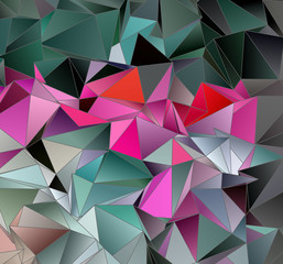 Fototapeta premium Triangular 3d, modern background