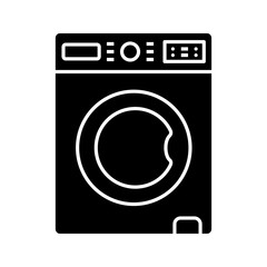 Washing machine glyph icon