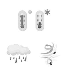 Vector design of weather and climate symbol. Collection of weather and cloud vector icon for stock.