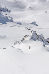 Verschneite Gipfellandschaft - Parpaner Rothorn, Graubünden, Schweiz