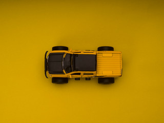 yellow off-road vehicle