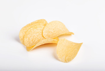 Tasty crispy potato chips.