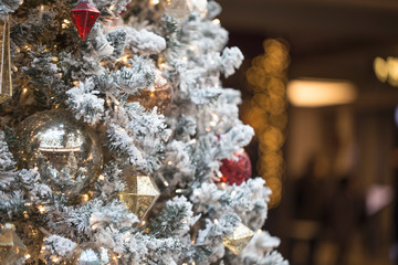 Closeup on Christmas tree decoration