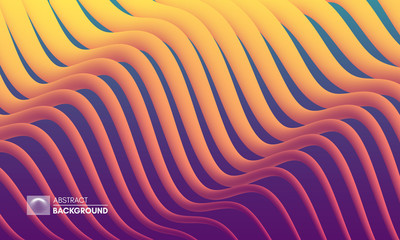 Abstract wavy background for banner, flyer and poster. Dynamic effect. Vector illustration. Cover design template. Can be used for advertising, marketing, presentation.
