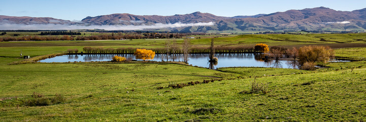 Panorama farm scene, Central Otago © mastamak