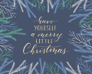 Christmas greeting card.