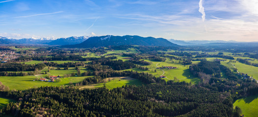 aerial blomberg european alps bavaria summer