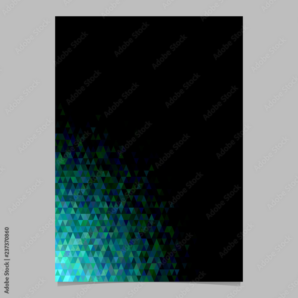 Poster abstract polygonal brochure template design with triangle background