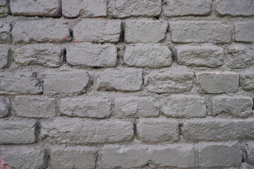 Natural Greyish green colored brick wall, abstract texture