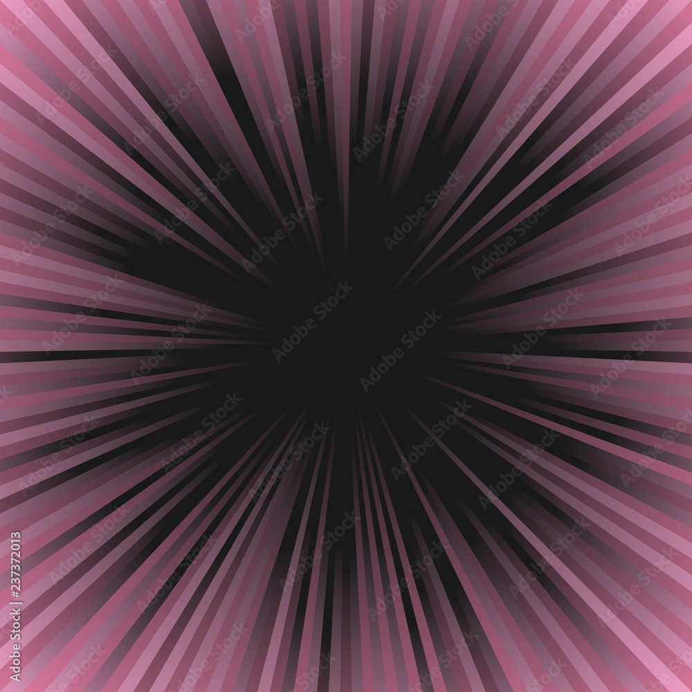 Poster gradient abstract geometrical ray burst background - retro vector graphic design with radial lines
