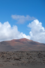 Timanfaya volcanic area in Lanzarote, Canary Islands, Spain
