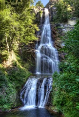 Vlies Fototapete Badezimmer Die Runen-Wasserfälle - Montvert en Lozere - Frankreich