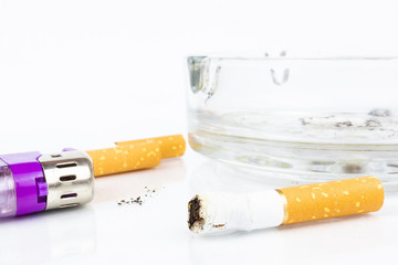 cigarette ashtray lighter cigarette butt