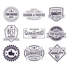 Retro or vintage logo for company brand, stamp