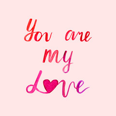 Watercolor Lettering 