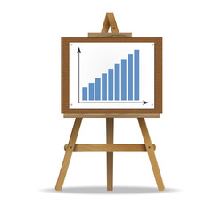 Graph Presentation Vector Icon