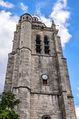 Fototapeta na wymiar Saint-Paul-Notre-Dame-of-Miracles Church - French Catholic church located in Orleans, Loiret department, Center-Val de Loire region. St. Paul's Tower, completed in 1627.