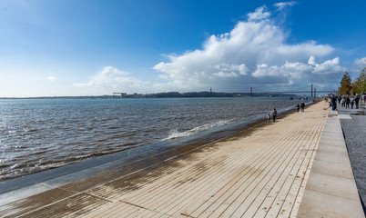 Lisbon Portugal Bridge View