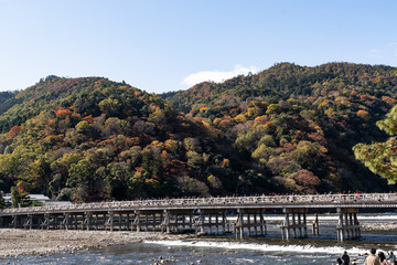 Fototapeta na wymiar Togetsukyo Bridge in Kyoto