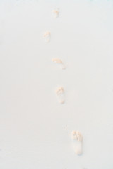 Tropical beach with white sand at summer