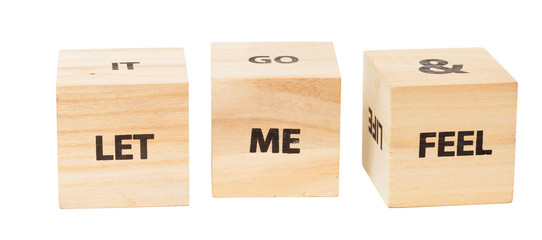 Word Written In Wooden Cube