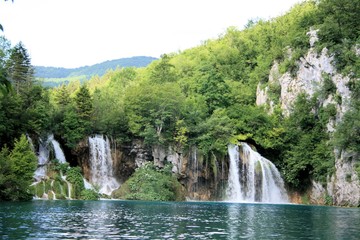 Obraz premium cascades in N.P. Plitvice, Croatia