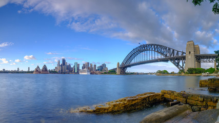 Sunrise on Sydney Harbour from Milsons Point, NSW, Australia