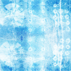 Shibori Indigo Tie-dye background Texture. It can can give any project a boho, dreamy, handmade look.