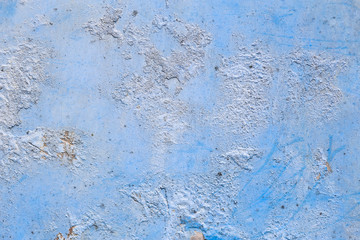 rough texture of a old blue wall.
