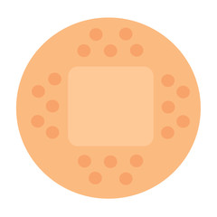 Vector of a round band-aid