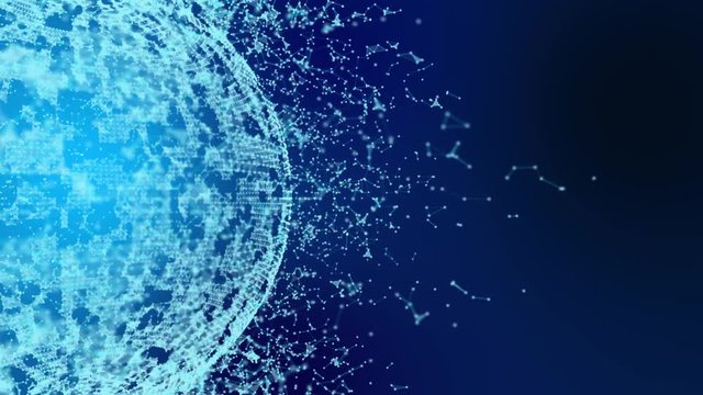 4k Animation Globe People Social Network