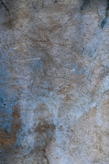the texture of the old gray wall with stains