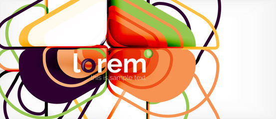 Abstract background multicolored geometric shapes modern design