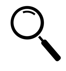 Magnifying glass icon isolated on white background search icon vector illustration