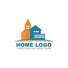 Fototapeta premium Home logo design vector template