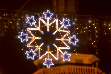 Weihnachtsbeleuchtung in der Durlacher Altstadt