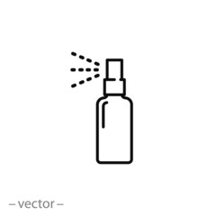 bottle spray icon vector - obrazy, fototapety, plakaty