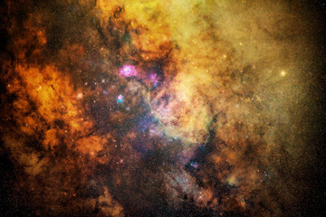 Naklejka na ściany i meble Multicolored Smooth Nebula Galaxy Artwork Background