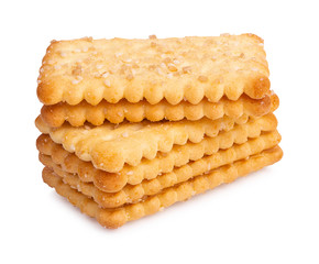  biscuits isolated on white background