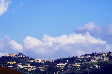 Landscape of Fiesole Tuscany Italy