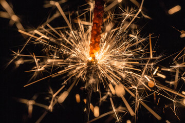 abstract sparks close up